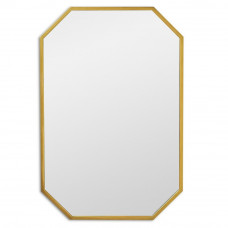 Зеркало в ванную восьмиугольное в золотой раме Stilig M Gold (Стилиг) Smal 65*97 см 